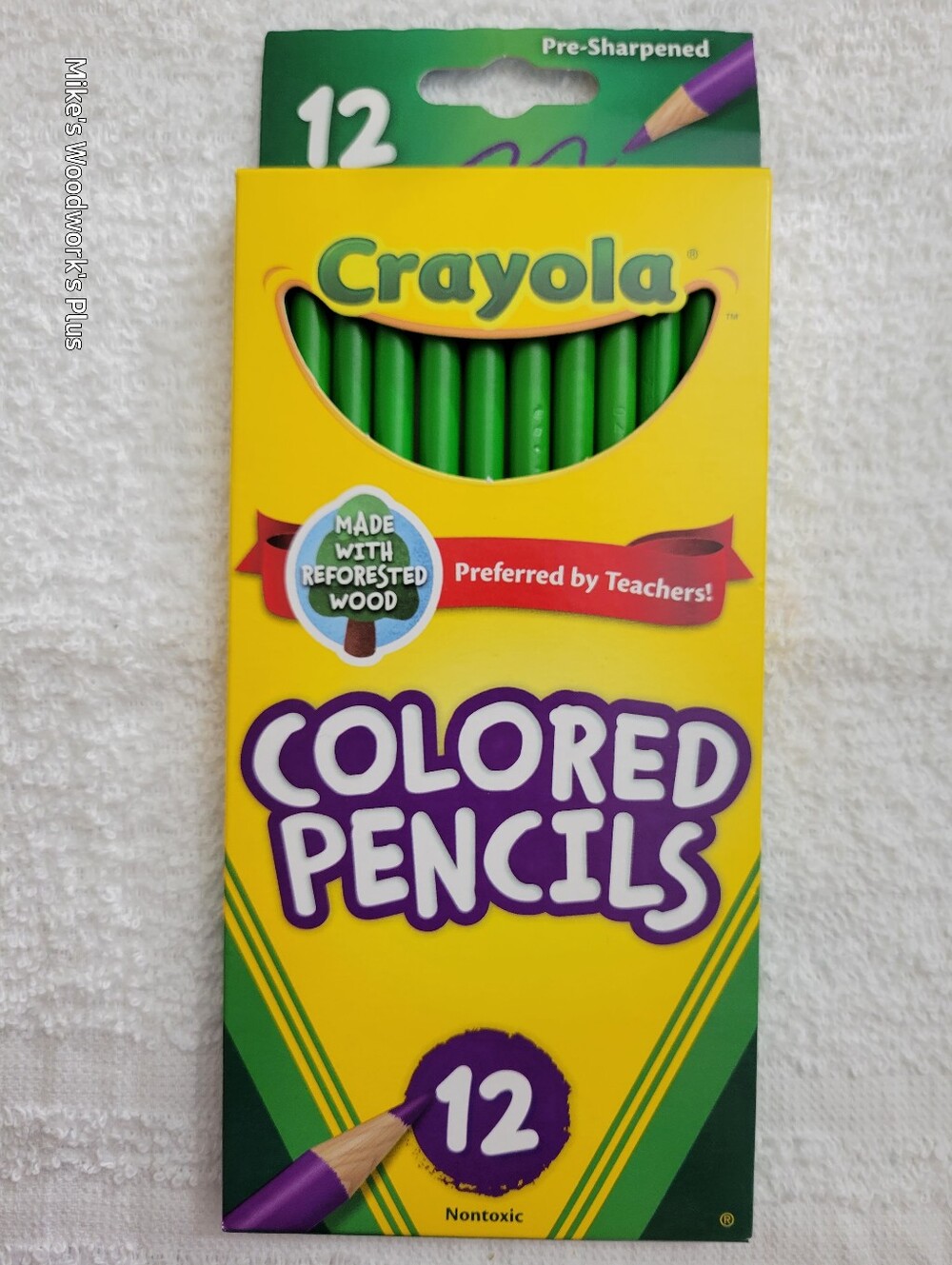 12ct Crayola Colored Pencils (Yellow Green) Single Color Bulk Lot